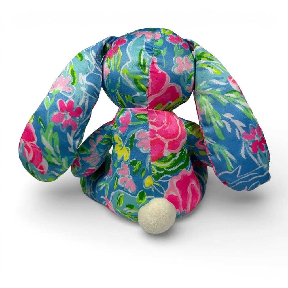 Lily Pulitzer Plush Floral Bunny Rabbit Stuffed Animal - Picture 4 of 5